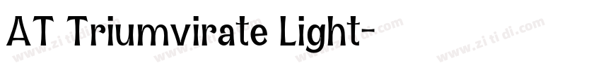 AT Triumvirate Light字体转换